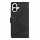For iPhone 17 Skin-feel Stitching Leather Phone Case(Black) - 3