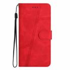 For iPhone 17 Air Skin-feel Stitching Leather Phone Case(Red) - 2