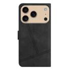 For iPhone 17 Pro Max Skin-feel Stitching Leather Phone Case(Black) - 3