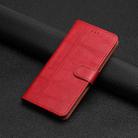 For iPhone 16 Pro Max Cowhide Texture Stitching Leather Phone Case(Red) - 2