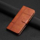 For iPhone 16 Pro Max Cowhide Texture Stitching Leather Phone Case(Brown) - 2