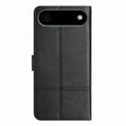 For iPhone 17 Air Cowhide Texture Stitching Leather Phone Case(Black) - 3