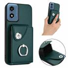 For Motorola Moto G Play 2024 5G Organ Card Bag Ring Holder Phone Case(Green) - 2