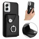 For Motorola Moto G Power 2024 5G Organ Card Bag Ring Holder Phone Case(Black) - 2