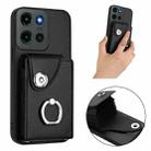 For Motorola Edge 60 Stylus Organ Card Bag Ring Holder Phone Case(Black) - 2