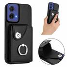 For Motorola Moto G85 / S50 Neo 5G Organ Card Bag Ring Holder Phone Case(Black) - 2