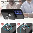 For Motorola Moto G85 / S50 Neo 5G Organ Card Bag Ring Holder Phone Case(Black) - 3