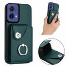 For Motorola Moto G85 / S50 Neo 5G Organ Card Bag Ring Holder Phone Case(Green) - 2