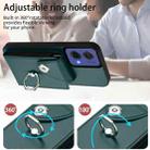 For Motorola Moto G85 / S50 Neo 5G Organ Card Bag Ring Holder Phone Case(Green) - 3
