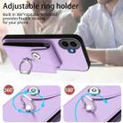For Nothing CMF Phone 1 Organ Card Bag Ring Holder Phone Case(Purple) - 3