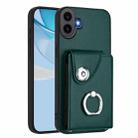 For Nothing CMF Phone 1 Organ Card Bag Ring Holder Phone Case(Green) - 1