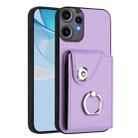 For Nothing CMF Phone 2 Pro Organ Card Bag Ring Holder Phone Case(Purple) - 1