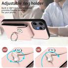 For Nothing CMF Phone 2 Pro Organ Card Bag Ring Holder Phone Case(Pink) - 3