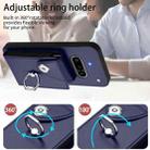 For Nothing Phone 3a Organ Card Bag Ring Holder Phone Case(Blue) - 3