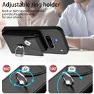For Nothing Phone 3a Organ Card Bag Ring Holder Phone Case(Black) - 3