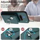 For Nothing Phone 3a Organ Card Bag Ring Holder Phone Case(Green) - 3