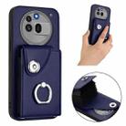 For Nothing Phone 3a Pro Organ Card Bag Ring Holder Phone Case(Blue) - 2