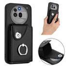 For Nothing Phone 3a Pro Organ Card Bag Ring Holder Phone Case(Black) - 2