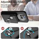 For Nothing Phone 3a Pro Organ Card Bag Ring Holder Phone Case(Black) - 3