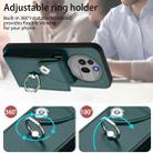 For Nothing Phone 3a Pro Organ Card Bag Ring Holder Phone Case(Green) - 3