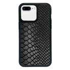 For iPhone 7 Plus / 8 Plus Exclusive Design Style PC Full Coverage Pattern Phone Case(Black Crocodile Texture) - 1