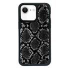 For iPhone 7 / 8 / SE 2020 2022 Exclusive Design Style PC Full Coverage Pattern Phone Case(Black Python Texture) - 1