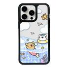 For iPhone 15 Pro Max Exclusive Design Style PC Full Coverage Pattern Phone Case(Summer Puppy A) - 1