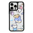 For iPhone 15 Pro Max Exclusive Design Style PC Full Coverage Pattern Phone Case(Summer Puppy B) - 1