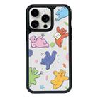 For iPhone 15 Pro Exclusive Design Style PC Full Coverage Pattern Phone Case(Candy Bear A) - 1