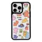 For iPhone 15 Pro Exclusive Design Style PC Full Coverage Pattern Phone Case(Candy Bear B) - 1