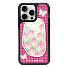 For iPhone 15 Pro Exclusive Design Style PC Full Coverage Pattern Phone Case(Tulip) - 1