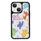 For iPhone 15 Plus Exclusive Design Style PC Full Coverage Pattern Phone Case(Candy Bear A) - 1