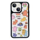 For iPhone 15 Plus Exclusive Design Style PC Full Coverage Pattern Phone Case(Candy Bear B) - 1