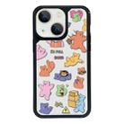 For iPhone 15 Exclusive Design Style PC Full Coverage Pattern Phone Case(Candy Bear B) - 1