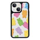 For iPhone 15 Exclusive Design Style PC Full Coverage Pattern Phone Case(Candy Bear C) - 1