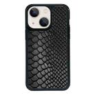 For iPhone 15 Exclusive Design Style PC Full Coverage Pattern Phone Case(Black Crocodile Texture) - 1