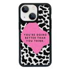 For iPhone 15 Exclusive Design Style PC Full Coverage Pattern Phone Case(Black Block) - 1