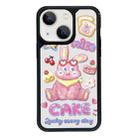 For iPhone 14 Exclusive Design Style PC Full Coverage Pattern Phone Case(CAKE Rabbit) - 1