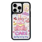 For iPhone 14 Pro Exclusive Design Style PC Full Coverage Pattern Phone Case(CAKE Rabbit) - 1