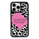 For iPhone 13 Pro Exclusive Design Style PC Full Coverage Pattern Phone Case(Black Block) - 1