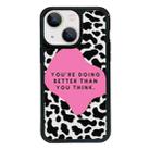 For iPhone 13 Exclusive Design Style PC Full Coverage Pattern Phone Case(Black Block) - 1