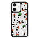 For iPhone 12 Exclusive Design Style PC Full Coverage Pattern Phone Case(Watermelon Panda) - 1