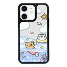 For iPhone 12 Exclusive Design Style PC Full Coverage Pattern Phone Case(Summer Puppy A) - 1