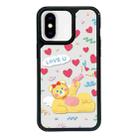 For iPhone X / XS Exclusive Design Style PC Full Coverage Pattern Phone Case(Yellow Bear) - 1