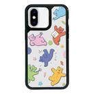 For iPhone X / XS Exclusive Design Style PC Full Coverage Pattern Phone Case(Candy Bear A) - 1