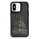 For iPhone X / XS Exclusive Design Style PC Full Coverage Pattern Phone Case(Green Crocodile Texture) - 1