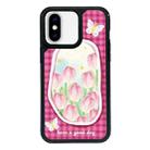 For iPhone X / XS Exclusive Design Style PC Full Coverage Pattern Phone Case(Tulip) - 1