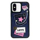 For iPhone X / XS Exclusive Design Style PC Full Coverage Pattern Phone Case(Pocket) - 1