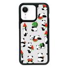 For iPhone XR Exclusive Design Style PC Full Coverage Pattern Phone Case(Watermelon Panda) - 1