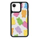 For iPhone XR Exclusive Design Style PC Full Coverage Pattern Phone Case(Candy Bear C) - 1